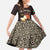 Mauritania Family Matching Summer Maxi Dress and Hawaiian Shirt with Desert Sunset Camel Silhouette and Flag Accents