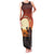 Mauritania Family Matching Tank Maxi Dress and Hawaiian Shirt with Desert Sunset Camel Silhouette and Flag Accents