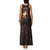 Mauritania Family Matching Tank Maxi Dress and Hawaiian Shirt with Desert Sunset Camel Silhouette and Flag Accents