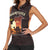 Mauritania Women Sleeveless Polo Shirt with Desert Sunset Camel Silhouette and Flag Accents