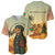 Mauritania Baseball Jersey with Sidi the Sahara Camel Cartoon and Desert Caravan Design