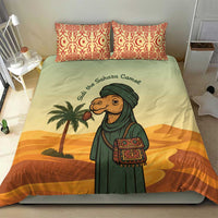 Mauritania Bedding Set with Sidi the Sahara Camel Cartoon and Desert Caravan Design
