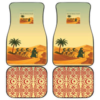 Mauritania Car Mats with Sidi the Sahara Camel Cartoon and Desert Caravan Design