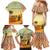 Mauritania Family Matching Mermaid Dress and Hawaiian Shirt with Sidi the Sahara Camel Cartoon and Desert Caravan Design