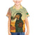Mauritania Family Matching Mermaid Dress and Hawaiian Shirt with Sidi the Sahara Camel Cartoon and Desert Caravan Design