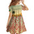 Mauritania Family Matching Summer Maxi Dress and Hawaiian Shirt with Sidi the Sahara Camel Cartoon and Desert Caravan Design