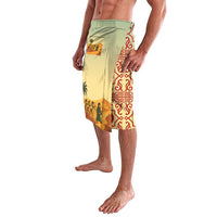 Mauritania Lavalava with Sidi the Sahara Camel Cartoon and Desert Caravan Design