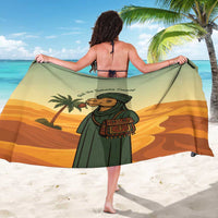 Mauritania Sarong with Sidi the Sahara Camel Cartoon and Desert Caravan Design