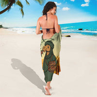 Mauritania Sarong with Sidi the Sahara Camel Cartoon and Desert Caravan Design