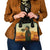 Mauritania Shoulder Handbag with Sidi the Sahara Camel Cartoon and Desert Caravan Design
