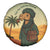 Mauritania Spare Tire Cover with Sidi the Sahara Camel Cartoon and Desert Caravan Design