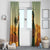 Mauritania Window Curtain with Sidi the Sahara Camel Cartoon and Desert Caravan Design