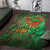 Mauritania Area Rug with Green Tie Dye Camel and Crescent Moon Flag Design
