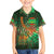 Mauritania Family Matching Summer Maxi Dress and Hawaiian Shirt with Green Tie Dye Camel and Crescent Moon Flag Design