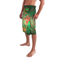 Mauritania Lavalava with Green Tie Dye Camel and Crescent Moon Flag Design