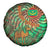 Mauritania Spare Tire Cover with Green Tie Dye Camel and Crescent Moon Flag Design