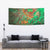 Mauritania Tapestry with Green Tie Dye Camel and Crescent Moon Flag Design
