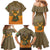 Mauritania Family Matching Mermaid Dress and Hawaiian Shirt with Cute Fennec Fox and Arabic Calligraphy Desert Design