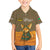 Mauritania Family Matching Summer Maxi Dress and Hawaiian Shirt with Cute Fennec Fox and Arabic Calligraphy Desert Design