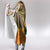 Mauritania Hooded Blanket with Cute Fennec Fox and Arabic Calligraphy Desert Design