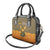 Mauritania Shoulder Handbag with Cute Fennec Fox and Arabic Calligraphy Desert Design