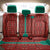 Turkmenistan Traditional Carpet Pattern Back Car Seat Cover with National Flag