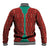 Turkmenistan Traditional Carpet Pattern Baseball Jacket with National Flag