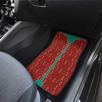 Turkmenistan Traditional Carpet Pattern Car Mats with National Flag