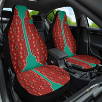 Turkmenistan Traditional Carpet Pattern Car Seat Cover with National Flag