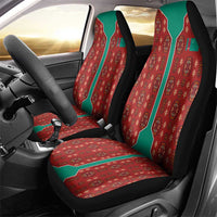 Turkmenistan Traditional Carpet Pattern Car Seat Cover with National Flag