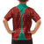 Turkmenistan Traditional Carpet Pattern Family Matching Short Sleeve Bodycon Dress and Hawaiian Shirt with National Flag