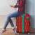 Turkmenistan Traditional Carpet Pattern Luggage Cover with National Flag