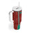 Turkmenistan Traditional Carpet Pattern Tumbler With Handle with National Flag
