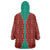 Turkmenistan Traditional Carpet Pattern Wearable Blanket Hoodie with National Flag