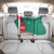 Turkmenistan Flag Back Car Seat Cover with National Emblem and Carpet Stripe Design