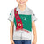 Turkmenistan Flag Family Matching Summer Maxi Dress and Hawaiian Shirt with National Emblem and Carpet Stripe Design