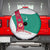 Turkmenistan Flag Spare Tire Cover with National Emblem and Carpet Stripe Design
