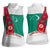 Turkmenistan Flag Women Sleeveless Polo Shirt with National Emblem and Carpet Stripe Design