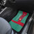 Turkmenistan National Symbols Car Mats with Crescent Moon, Stars, and Traditional Carpet Pattern Design