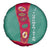 Turkmenistan National Symbols Spare Tire Cover with Crescent Moon, Stars, and Traditional Carpet Pattern Design