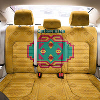 Turkmenistan Traditional Carpet Motif Back Car Seat Cover with Ethnic Pattern Design