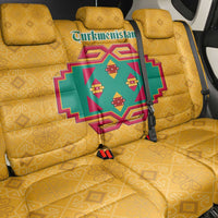 Turkmenistan Traditional Carpet Motif Back Car Seat Cover with Ethnic Pattern Design
