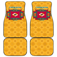 Turkmenistan Traditional Carpet Motif Car Mats with Ethnic Pattern Design