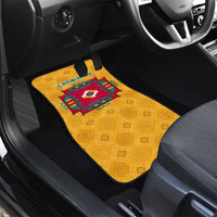Turkmenistan Traditional Carpet Motif Car Mats with Ethnic Pattern Design