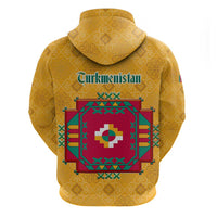 Turkmenistan Traditional Carpet Motif Hoodie with Ethnic Pattern Design