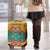 Turkmenistan Traditional Carpet Motif Luggage Cover with Ethnic Pattern Design