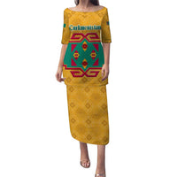 Turkmenistan Traditional Carpet Motif Puletasi with Ethnic Pattern Design