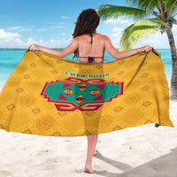 Turkmenistan Traditional Carpet Motif Sarong with Ethnic Pattern Design