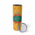 Turkmenistan Traditional Carpet Motif Skinny Tumbler with Ethnic Pattern Design
