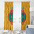 Turkmenistan Traditional Carpet Motif Window Curtain with Ethnic Pattern Design